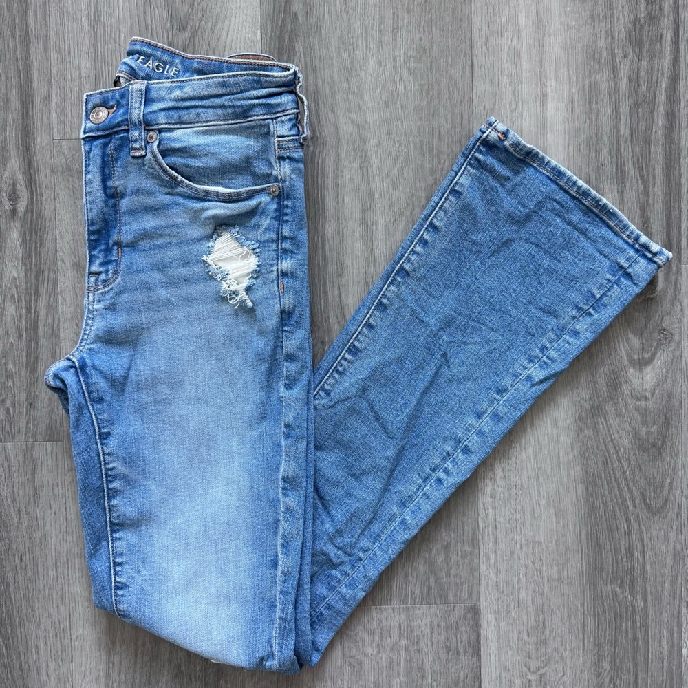American Eagle High Rise Skinny Bootcut Jeans